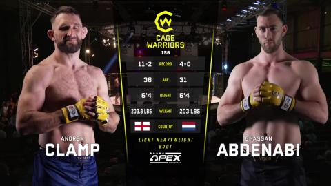 Cage Warriors 156 - Andy Clamp vs Ghassan Abdenabi - June 30, 2023