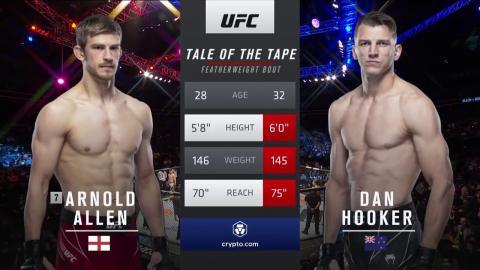 UFC Fight Night 204 - Arnold Allen vs Dan Hooker - March 20, 2022
