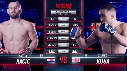 KSW 76 - Zuriko Jojua vs Antun Račić - Nov 12, 2022