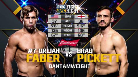 UFC on Fox 22 - Urijah Faber vs Brad Pickett - Dec 18, 2016