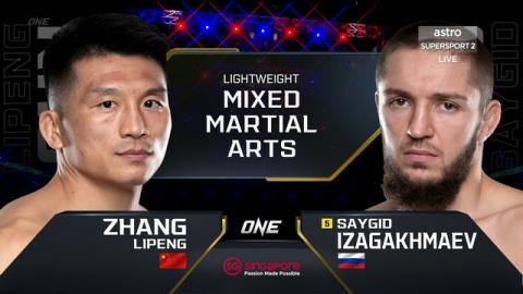 ONE 161 - Lipeng Zhang vs Saygid Izagakhmaev - Sep 29, 2022