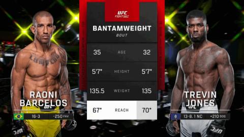 UFC Fight Night 211 - Raoni Barcelos vs Trevin Jones - Oct 01, 2022