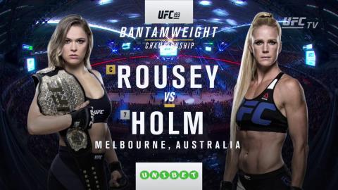 UFC 193 - Ronda Rousey vs Holly Holm - Nov 14, 2015