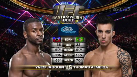 UFC 186 - Yves Jabouin vs Thomas Almeida - Apr 25, 2015