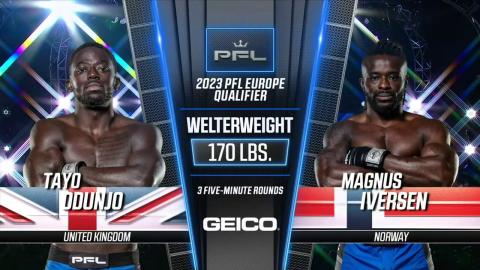 PFL 9 - Tayo Odunjo vs Magnus Iversen - Aug 20, 2022