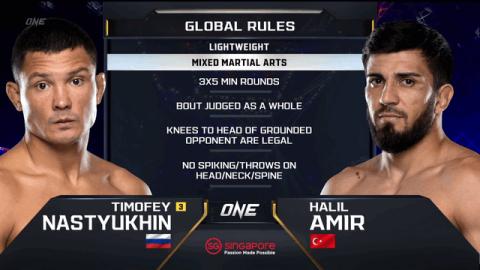 ONE on Prime Video 2 - Timofey Nastyukhin vs Halil Amir - Sep 30, 2022