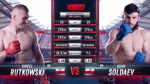 KSW 83 - Daniel Rutkowski vs Adam Soldaev - June 2, 2023