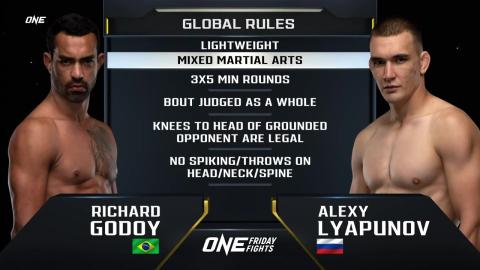 ONE Friday Fights 1 - Richard Godoy vs Alexey Lyapunov - Jan 20, 2023