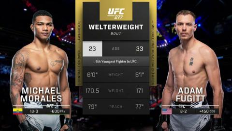 UFC 277: Michael Morales vs Adam Fugitt - Jul 31, 2022