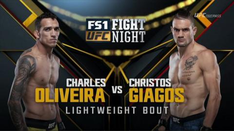 UFC Fight Night 137 - Charles Oliveira vs Christos Giagos - Sep 22, 2018