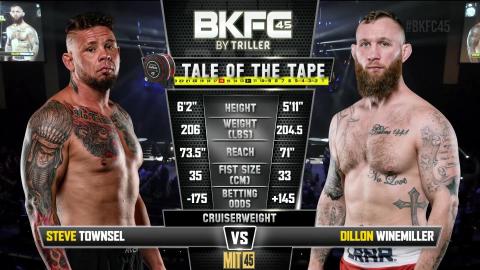 BKFC 45 - Stephen Townsel vs Dillion Winemiller - June 23, 2023