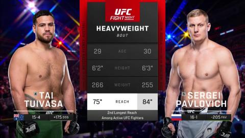 UFC on ESPN 42 - Tai Tuivasa vs Sergei Pavlovich - Dec 03, 2022