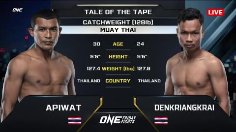 One Friday Fights 26 - Aphiwat Sor Somnuek vs D. Singmawynn - July 20, 202