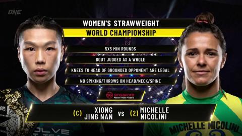 Xiong JingNan VS Michelle Nicolini - Sep - 03, 2021