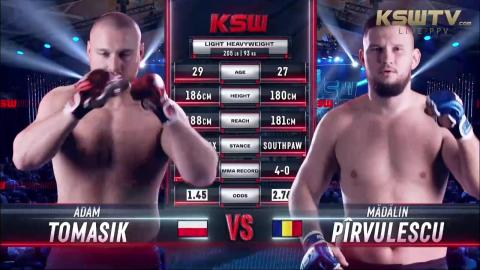 KSW 75 - Mădălin Pîrvulescu vs Adam Tomasik - Oct 14, 2022