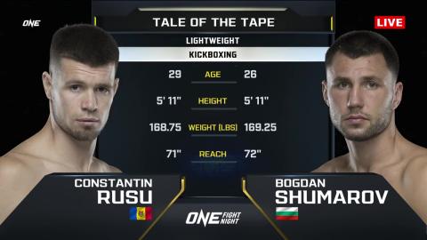 ONE Fight Night 12 - Bogdan Shumarov vs Constantin Rusu - July 13, 2023