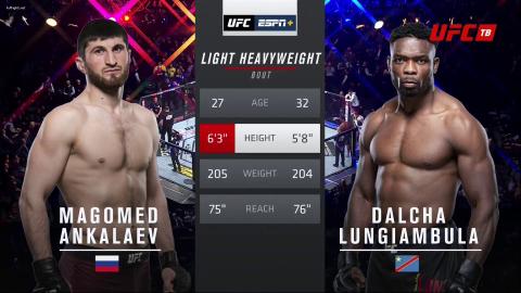 UFCFN 163 - Magomed Ankalaev vs Dalcha Lungiambula - Nov 9, 2019