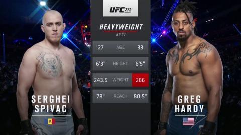 UFC 272 - Serghei Spivac vs Greg Hardy - March 6, 2022