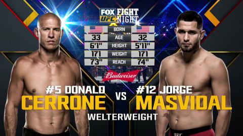 UFC on Fox 23 - Donald Cerrone vs Jorge Masvidal - Jan 28, 2017