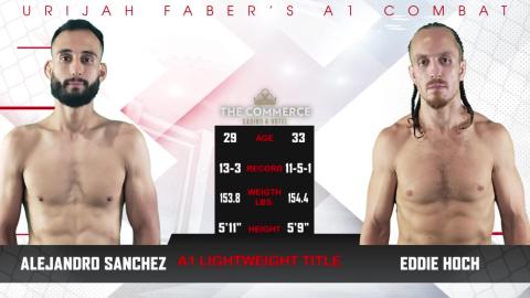 Urijah Faber's A1 Combat - Alex Sanchez vs Eddie Hoch - September 1, 2023