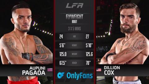 LFA 140 - Braden Pagaoa vs Dillion Cox - Aug 26, 2022