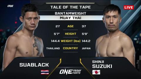 One Friday Fights 32 - Suablack Tor.Pran49 vs Shinji Suzuki - September 7, 2023