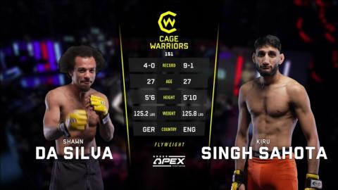 Cage Warriors 151 - S. Da Silva vs Kiru Singh Sahota - Mar 24, 2023
