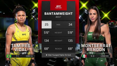 UFC Fight Night 228 - Montserrat Rendon vs Tamires Vidal - September 23, 2023