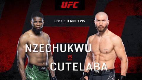 UFC Fight Night 215 - Kennedy Nzechukwu vs Ion Cutelaba - Nov 19, 2022