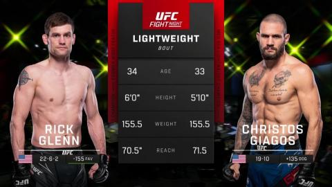 UFC Fight Night 222 - Glenn vs. Giagos - April 22, 2023