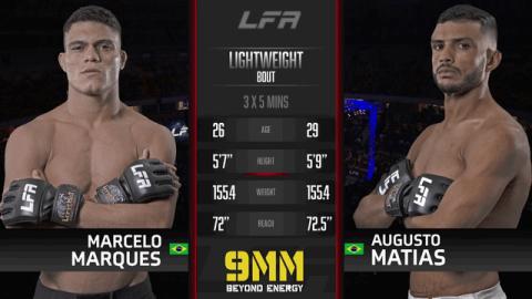 LFA 143 - Marcelo Marques vs Augusto Matias - Sep 30, 2022