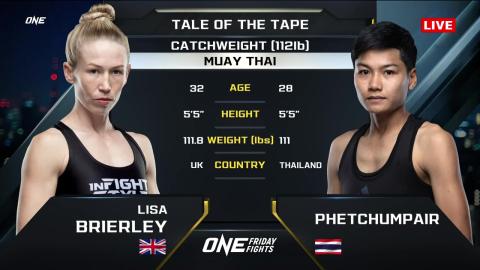 One Friday Fights 35 - Lisa Brierley vs Phannaluk Kongsang - September 28, 2023