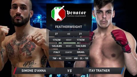 Venator FC 12 - Simone D'Anna vs Itay Tratner - Oct 8, 2022