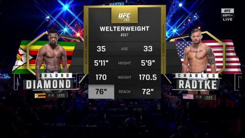 UFC 293 - Blood Diamond vs Charles Radtke - September 10, 2023