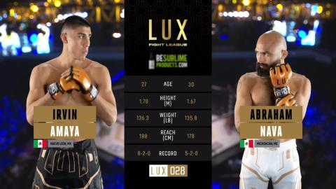 LUX 28 - Irvin Amaya vs Abraham Nava - Nov 18, 2022