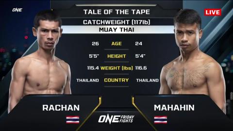 One Friday Fights 24 - Mahahin Nakbinalaiyon vs Rachan Sor Somnuek - July 06, 2023