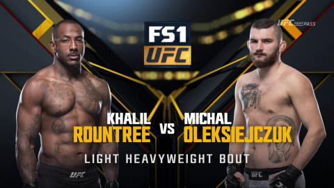 UFC 219 - Khalil Rountree Jr vs Michal Oleksiejczuk - Dec 30, 2017