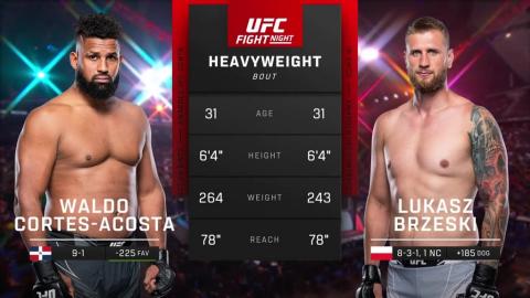 UFC Fight Night 225 - Waldo Cortes-Acosta vs Lukasz Brzeski - August 26, 2023