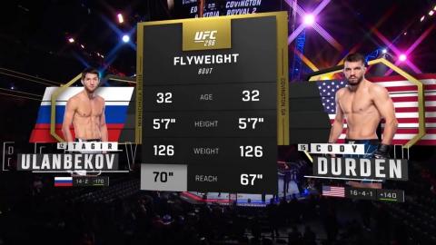 UFC 296 - Tagir Ulanbekov vs Cody Durden - December 16, 2023