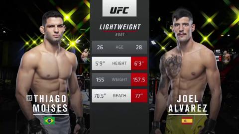 UFC Fight Night 197 - Thiago Moisés vs. Joel Alvarez - Nov 13, 2021
