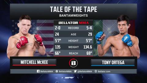 Bellator 284: Mitchell McKee vs Tony Ortega - Aug 12, 2022