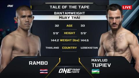 One Friday Fights 26 - Mavlud Tupiev vs Rambo Petch Portoror - July 20, 2023
