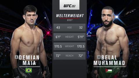 UFC 263: Demian Maia vs Belal Muhammad - Jun 13, 2021