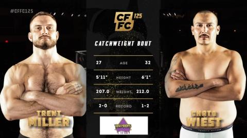 CFFC 125 - Trent Miller vs Chato Wiest - September 14, 2023