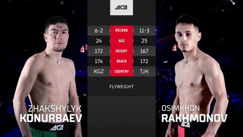 ACA 151 - Osimkhon Rakhmonov vs Zhakshylyk Konurbaev - Jan 27, 2023