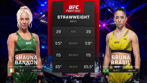 UFC Fight Night 224 - Shauna Bannon vs Bruna Brasil - July 22, 2023