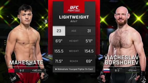 UFC Fight Night - Maheshate vs Viacheslav Borshchev - May 21, 2023