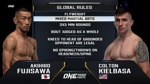 ONE Friday Fights 1 - Colton Kielbasa vs Akihiro Fujisawa - Jan 20, 2023