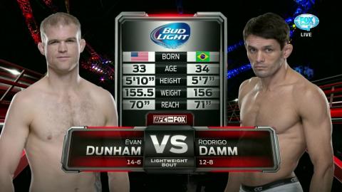 UFC 182 - Evan Dunham vs Rodrigo Damm - Jan 03, 2015