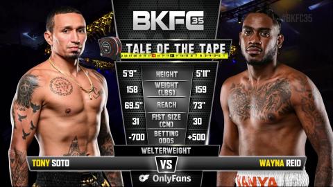 BKFC 35 - Tony Soto vs Wayna Reid - Jan 27, 2023